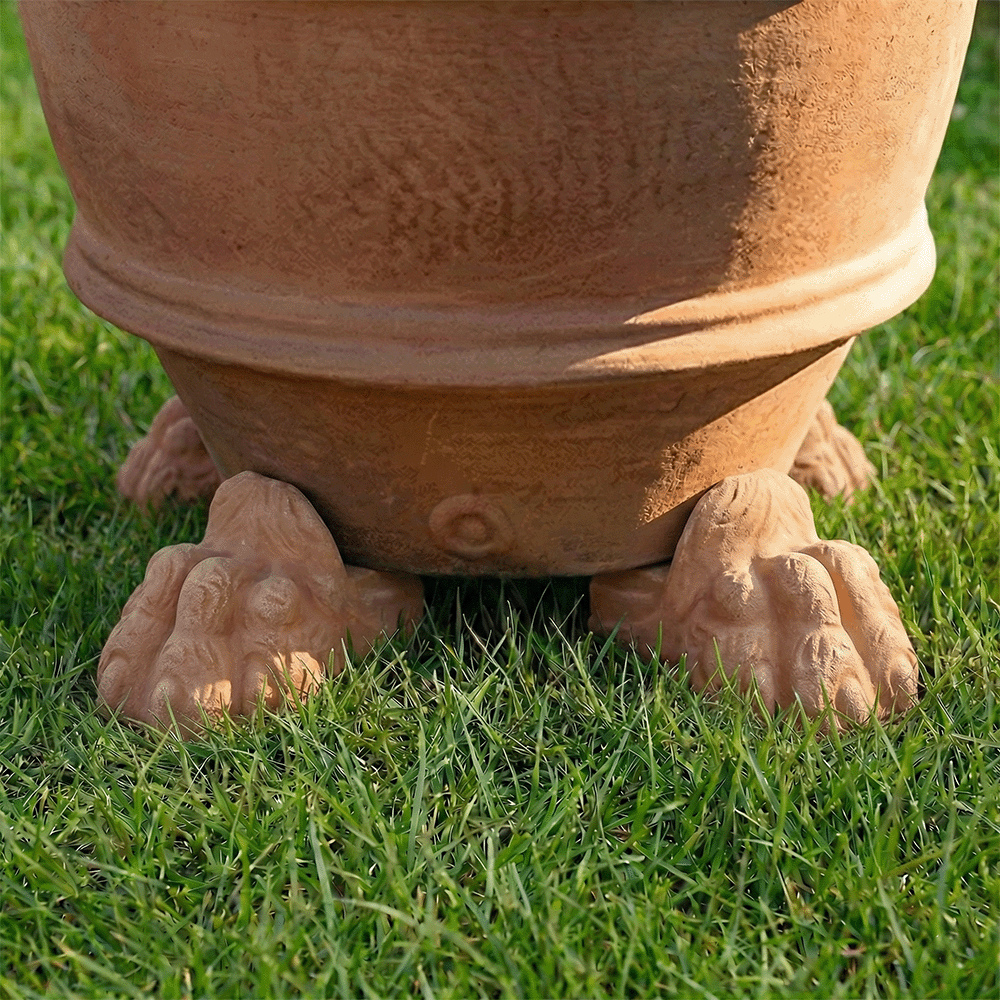 piedino alzata zampa di leone produttori vasi in terracotta toscana fatti a mano vasi di terracotta grandi vaso terracotte vasi artigianali made in italy grande vaso di terracotta artigianale fornace terracotta fabbrica di vasi da esterno fabbrica di terrecotte