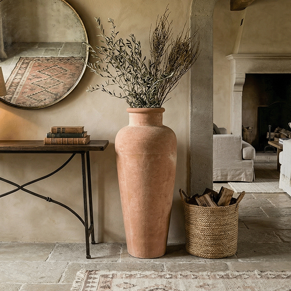 anfora grande liscia galestro impruneta produttori vasi in terracotta toscana fatti a mano vasi di terracotta grandi vaso terracotte vasi artigianali made in italy grande vaso di terracotta artigianale fornace terracotta fabbrica di vasi da esterno fabbrica di terrecotte