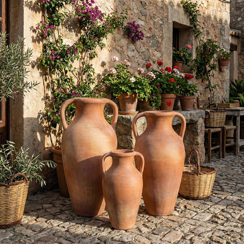 Anfora Romana produttori vasi in terracotta toscana fatti a mano vasi di terracotta grandi vaso terracotte vasi artigianali made in italy grande vaso di terracotta artigianale fornace terracotta fabbrica di vasi da esterno fabbrica di terrecotte