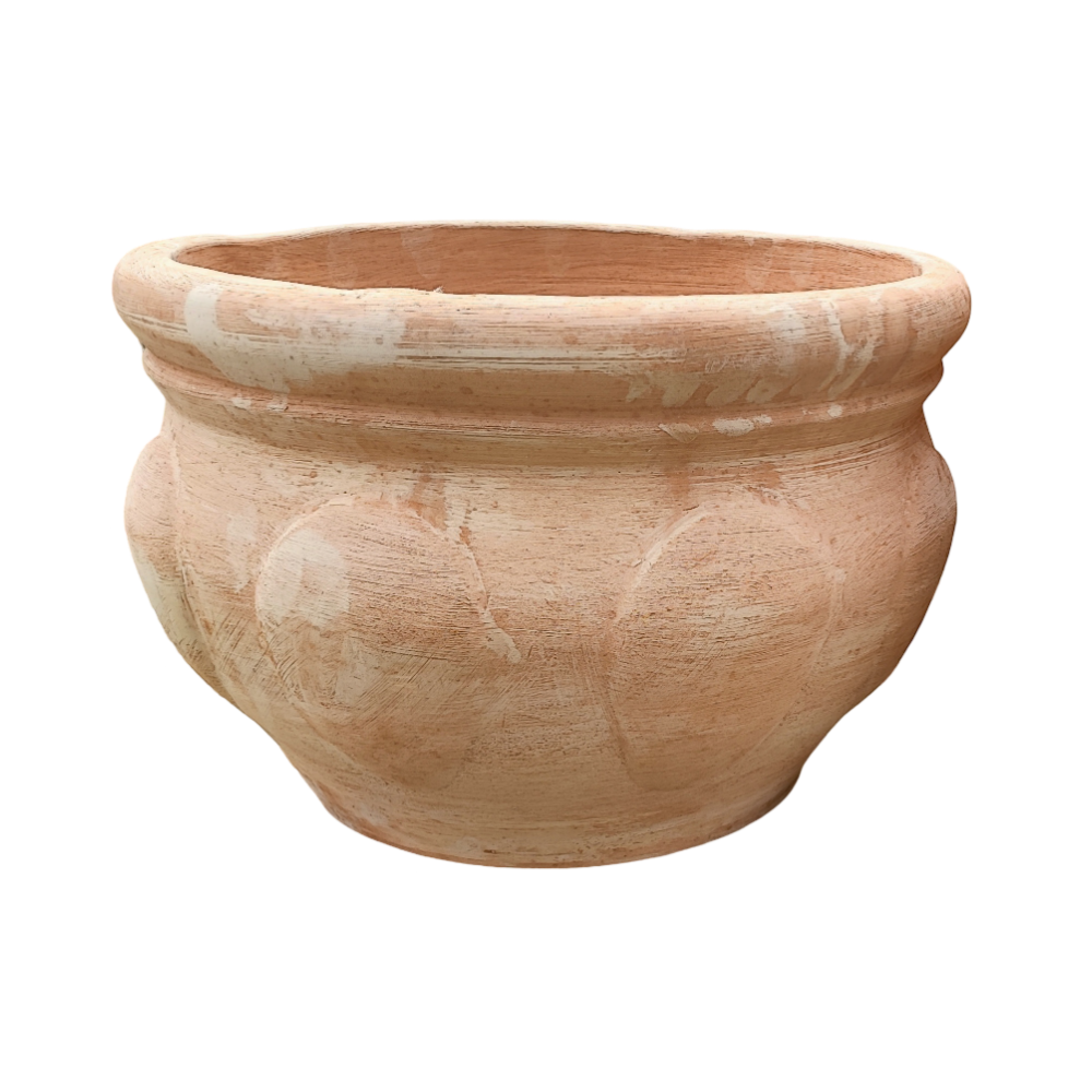 Cachepot con Borchie terracotta toscana