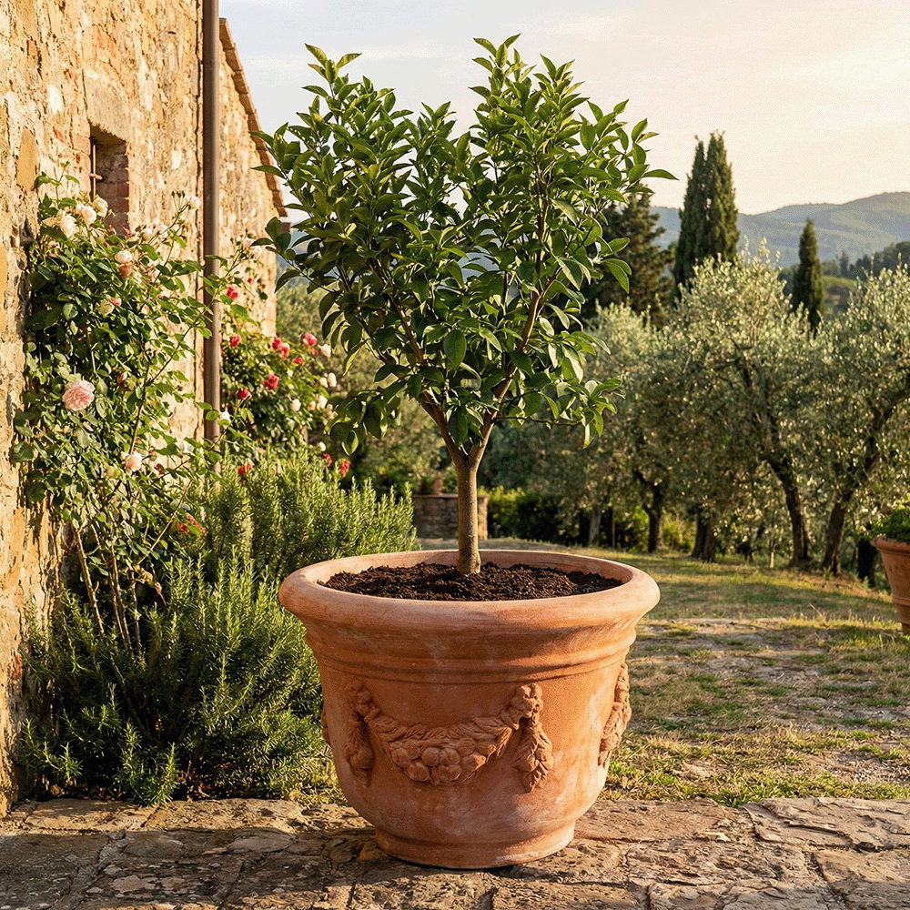 Campana Festonata produttori vasi in terracotta toscana fatti a mano vasi di terracotta grandi vaso terracotte vasi artigianali made in italy grande vaso di terracotta artigianale fornace terracotta fabbrica di vasi da esterno fabbrica di terrecotte