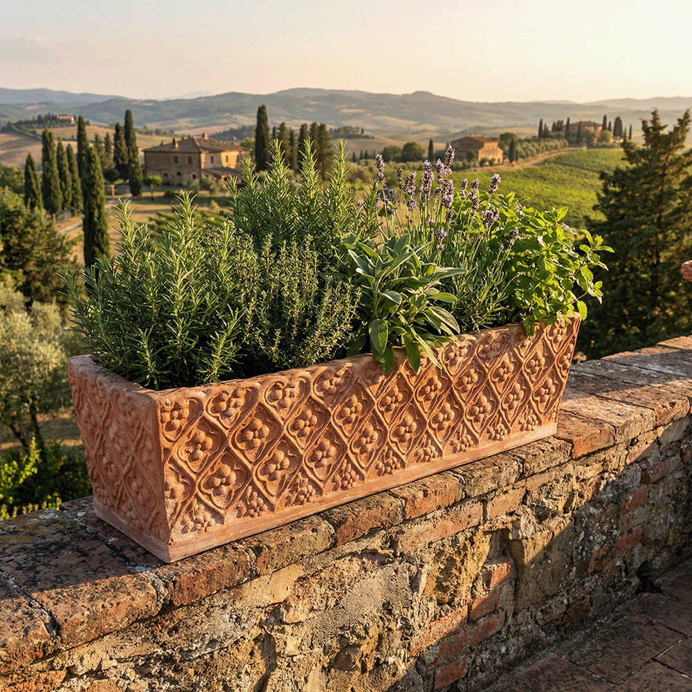 Cassetta Balcone Fiorita produttori vasi in terracotta toscana fatti a mano vasi di terracotta grandi vaso terracotte vasi artigianali made in italy grande vaso di terracotta artigianale fornace terracotta fabbrica di vasi da esterno fabbrica di terrecotte