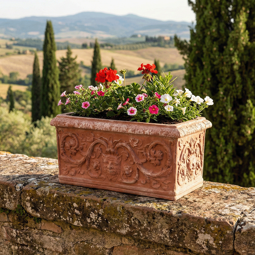 Cassetta Maschera produttori vasi in terracotta toscana fatti a mano vasi di terracotta grandi vaso terracotte vasi artigianali made in italy grande vaso di terracotta artigianale fornace terracotta fabbrica di vasi da esterno fabbrica di terrecotte