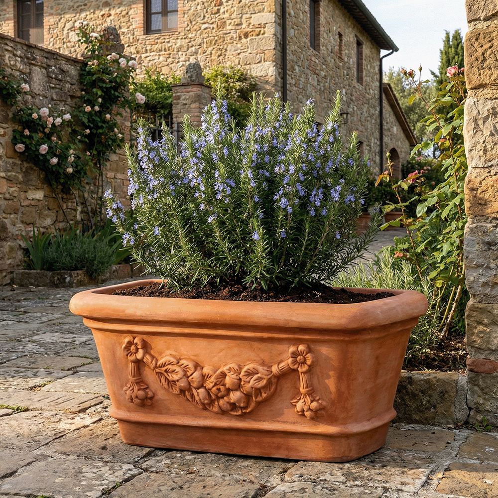 Cassetta Svasata Festonata produttori vasi in terracotta toscana fatti a mano vasi di terracotta grandi vaso terracotte vasi artigianali made in italy grande vaso di terracotta artigianale fornace terracotta fabbrica di vasi da esterno fabbrica di terrecotte
