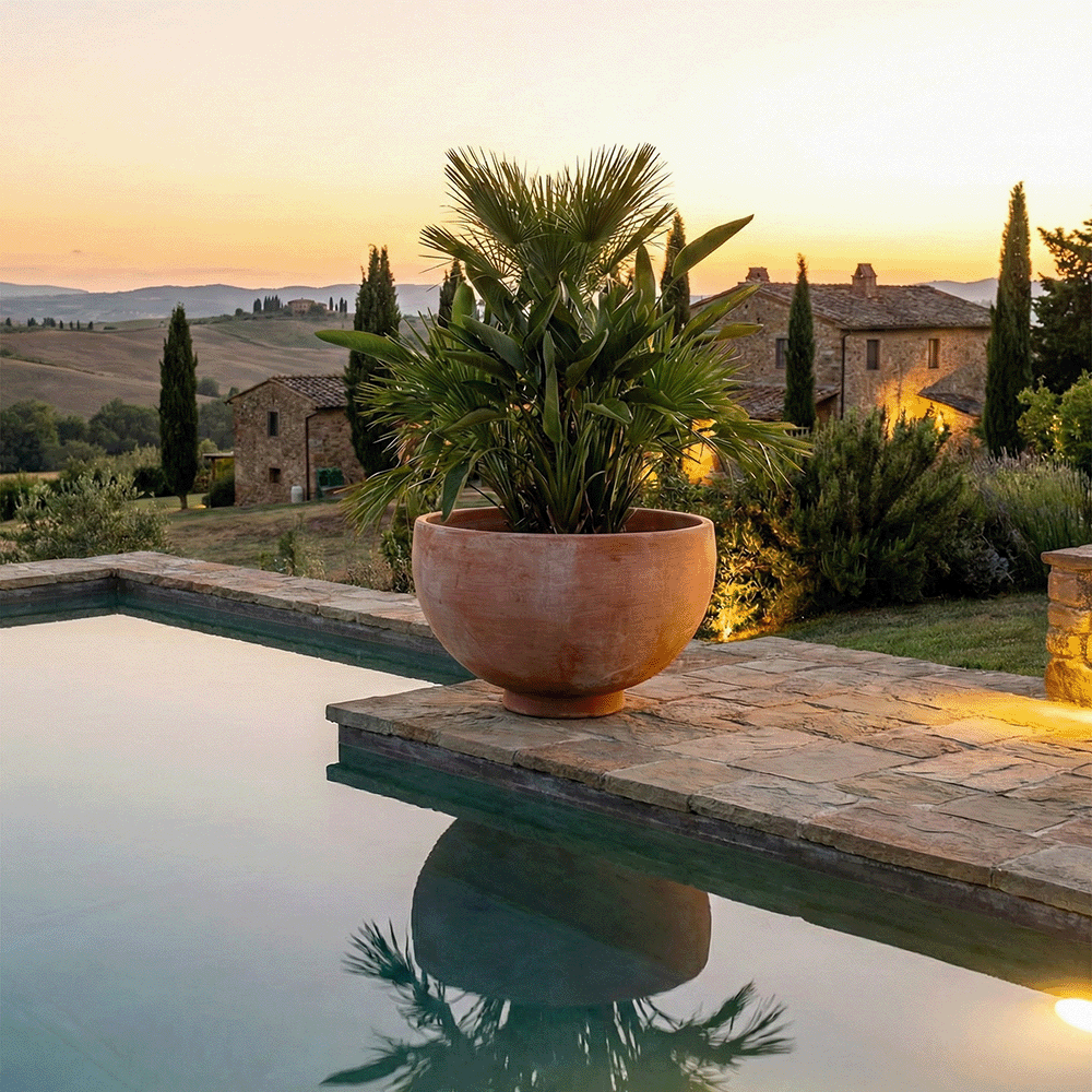 Ciotola Moderna con Base produttori vasi in terracotta toscana fatti a mano vasi di terracotta grandi vaso terracotte vasi artigianali made in italy grande vaso di terracotta artigianale fornace terracotta fabbrica di vasi da esterno fabbrica di terrecotte