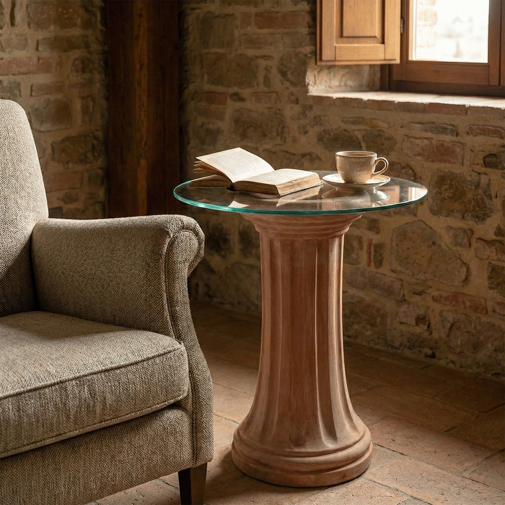 Colonna scannellata produttori vasi in terracotta toscana fatti a mano vasi di terracotta grandi vaso terracotte vasi artigianali made in italy grande vaso di terracotta artigianale fornace terracotta fabbrica di vasi da esterno fabbrica di terrecotte