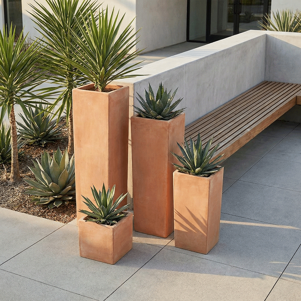 colonne moderne cubo minimal produttori vasi in terracotta toscana fatti a mano vasi di terracotta grandi vaso terracotte vasi artigianali made in italy grande vaso di terracotta artigianale fornace terracotta fabbrica di vasi da esterno fabbrica di terrecotte