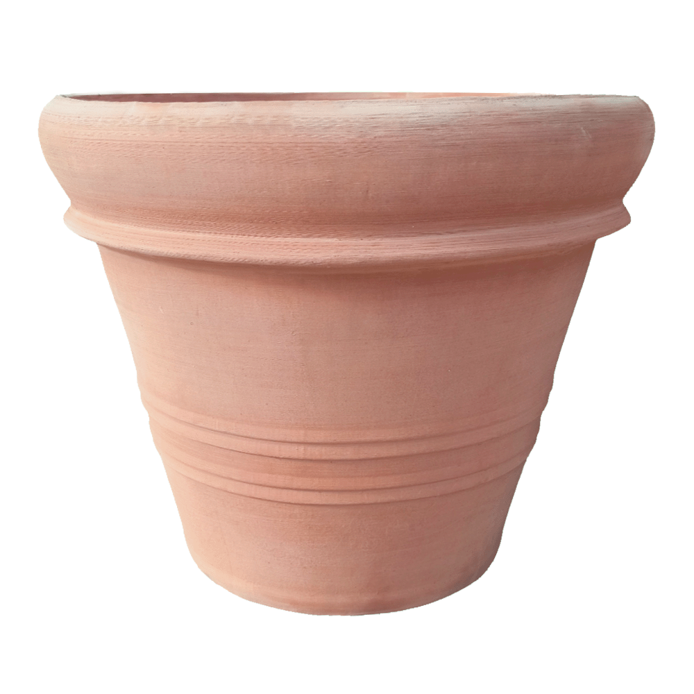 Vaso Doppio Bordo Liscio produttori vasi in terracotta toscana fatti a mano vasi di terracotta grandi vaso terracotte vasi artigianali made in italy grande vaso di terracotta artigianale fornace terracotta fabbrica di vasi da esterno fabbrica di terrecotte
