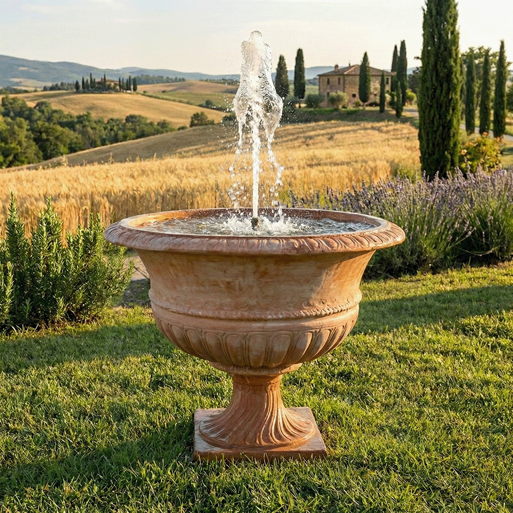 Fontana a Calice produttori vasi in terracotta toscana fatti a mano vasi di terracotta grandi vaso terracotte vasi artigianali made in italy grande vaso di terracotta artigianale fornace terracotta fabbrica di vasi da esterno fabbrica di terrecotte