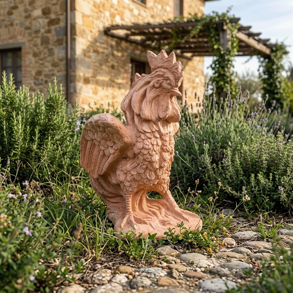 Statua gallo galestro impruneta produttori vasi in terracotta toscana fatti a mano vasi di terracotta grandi vaso terracotte vasi artigianali made in italy grande vaso di terracotta artigianale fornace terracotta fabbrica di vasi da esterno fabbrica di terrecotte