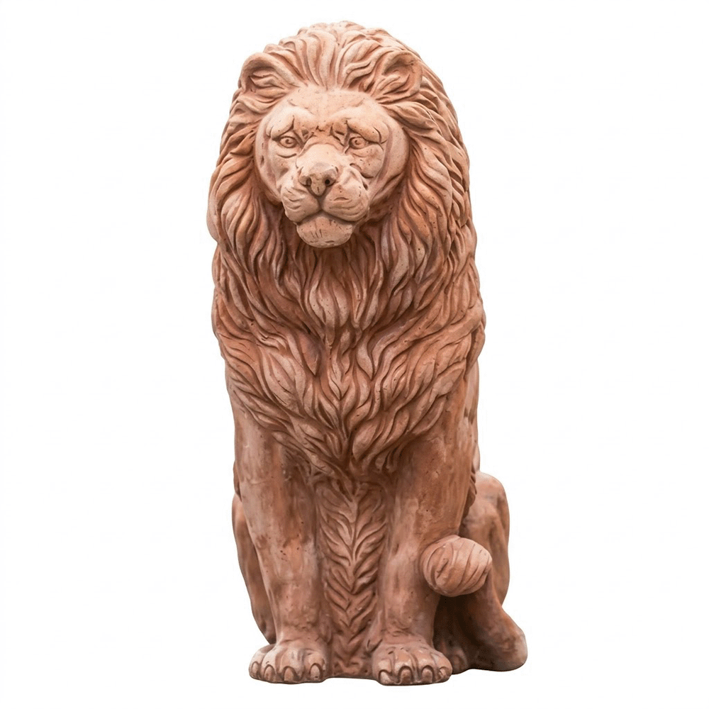 Statua Leone galestro impruneta produttori vasi in terracotta toscana fatti a mano vasi di terracotta grandi vaso terracotte vasi artigianali made in italy grande vaso di terracotta artigianale fornace terracotta fabbrica di vasi da esterno fabbrica di terrecotte