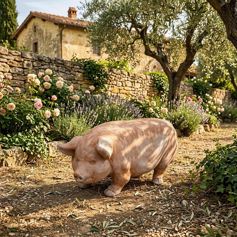 Statua maiale galestro impruneta produttori vasi in terracotta toscana fatti a mano vasi di terracotta grandi vaso terracotte vasi artigianali made in italy grande vaso di terracotta artigianale fornace terracotta fabbrica di vasi da esterno fabbrica di terrecotte