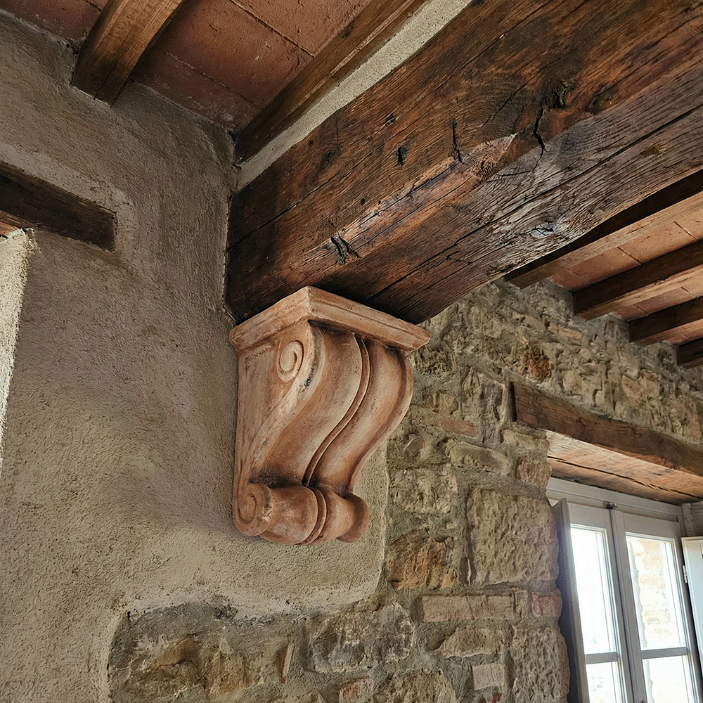 Mensola Sottotrave produttori vasi in terracotta toscana fatti a mano vasi di terracotta grandi vaso terracotte vasi artigianali made in italy grande vaso di terracotta artigianale fornace terracotta fabbrica di vasi da esterno fabbrica di terrecotte