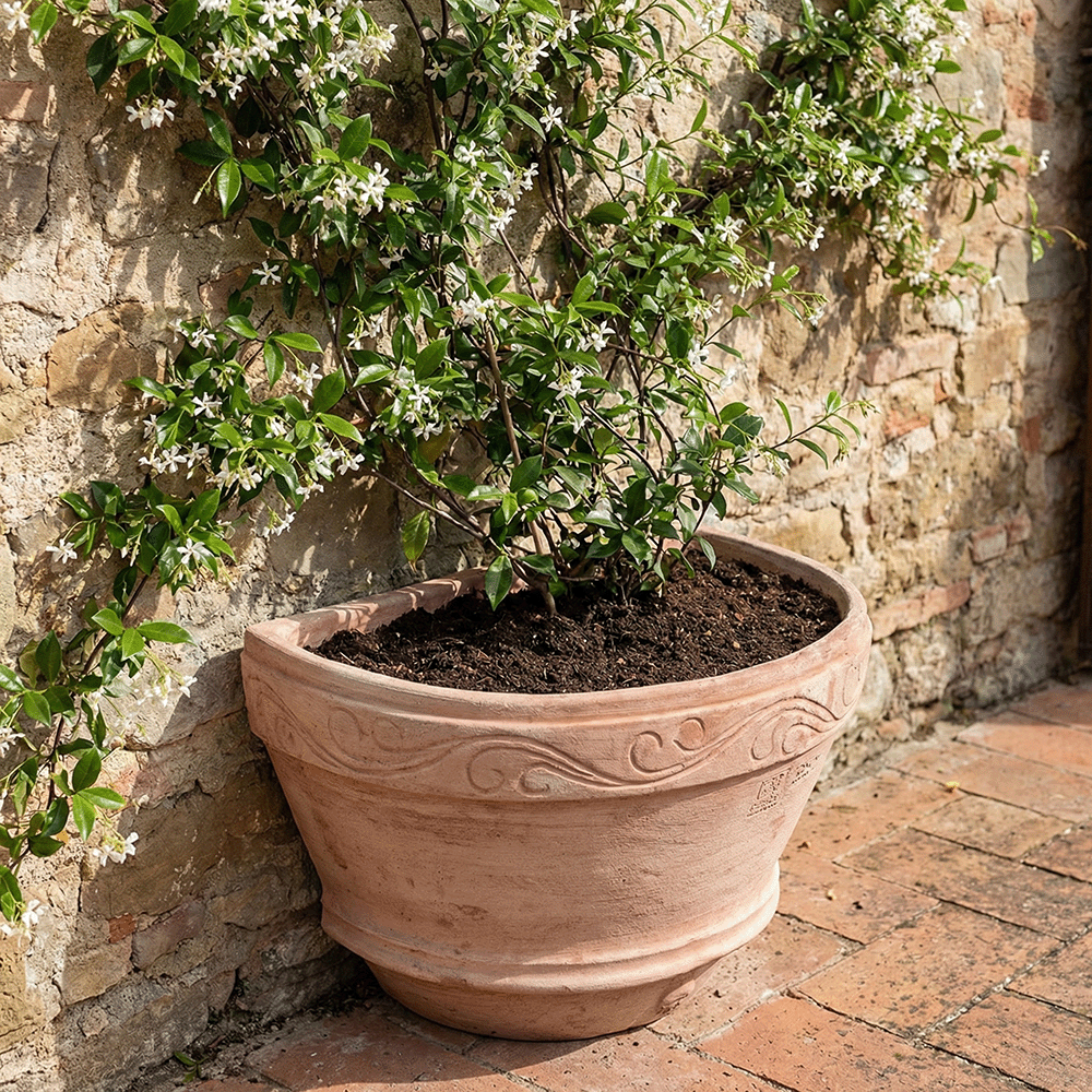 Mezzo Orcio a Muro produttori vasi in terracotta toscana fatti a mano vasi di terracotta grandi vaso terracotte vasi artigianali made in italy grande vaso di terracotta artigianale fornace terracotta fabbrica di vasi da esterno fabbrica di terrecotte