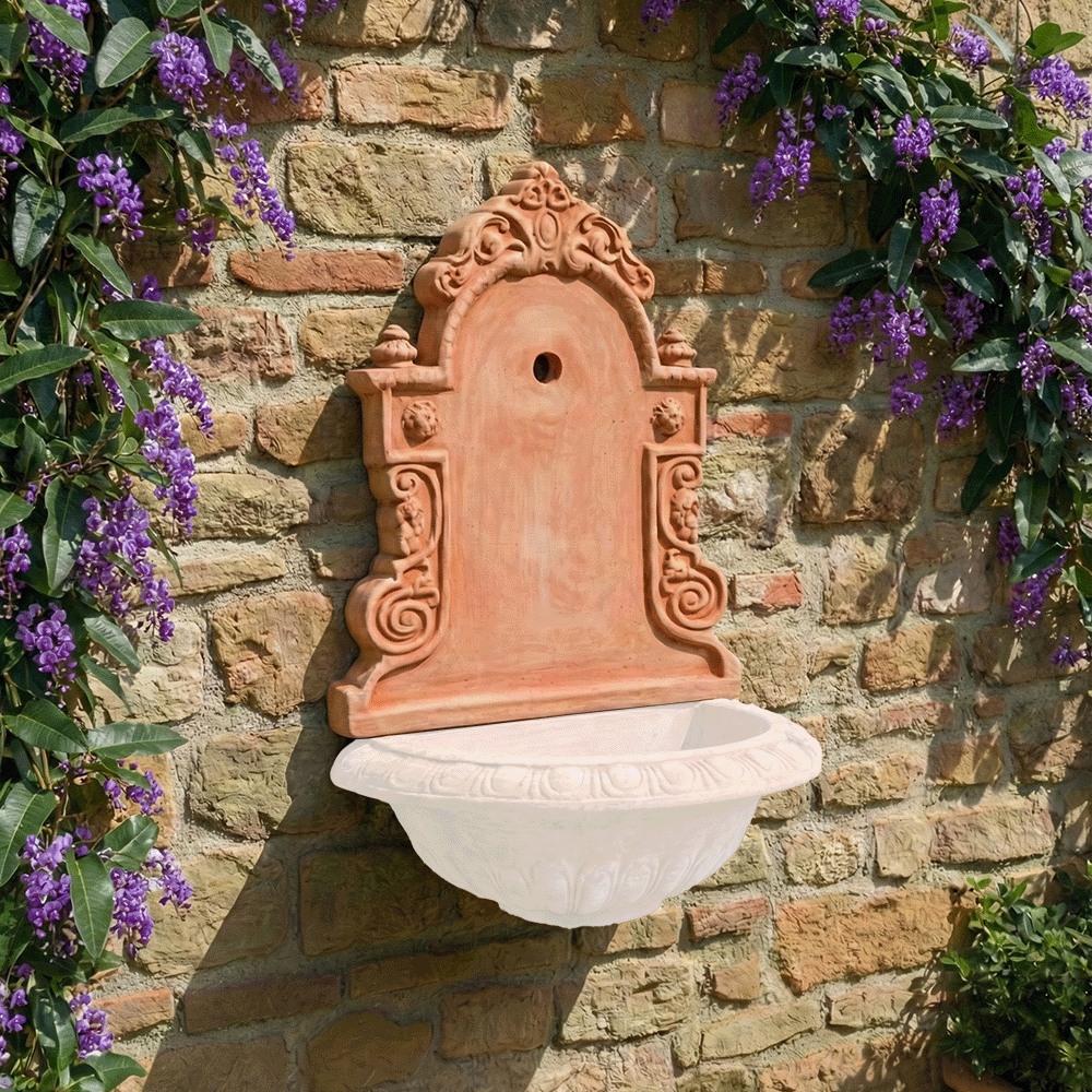 Pannello Fiorito fontana produttori vasi in terracotta toscana fatti a mano vasi di terracotta grandi vaso terracotte vasi artigianali made in italy grande vaso di terracotta artigianale fornace terracotta fabbrica di vasi da esterno fabbrica di terrecotte