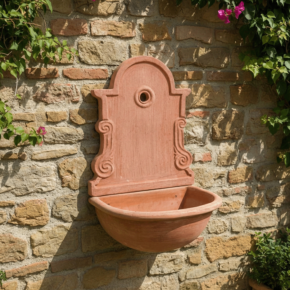 Pannello Rubinetto fontana Liscio produttori vasi in terracotta toscana fatti a mano vasi di terracotta grandi vaso terracotte vasi artigianali made in italy grande vaso di terracotta artigianale fornace terracotta fabbrica di vasi da esterno fabbrica di terrecotte
