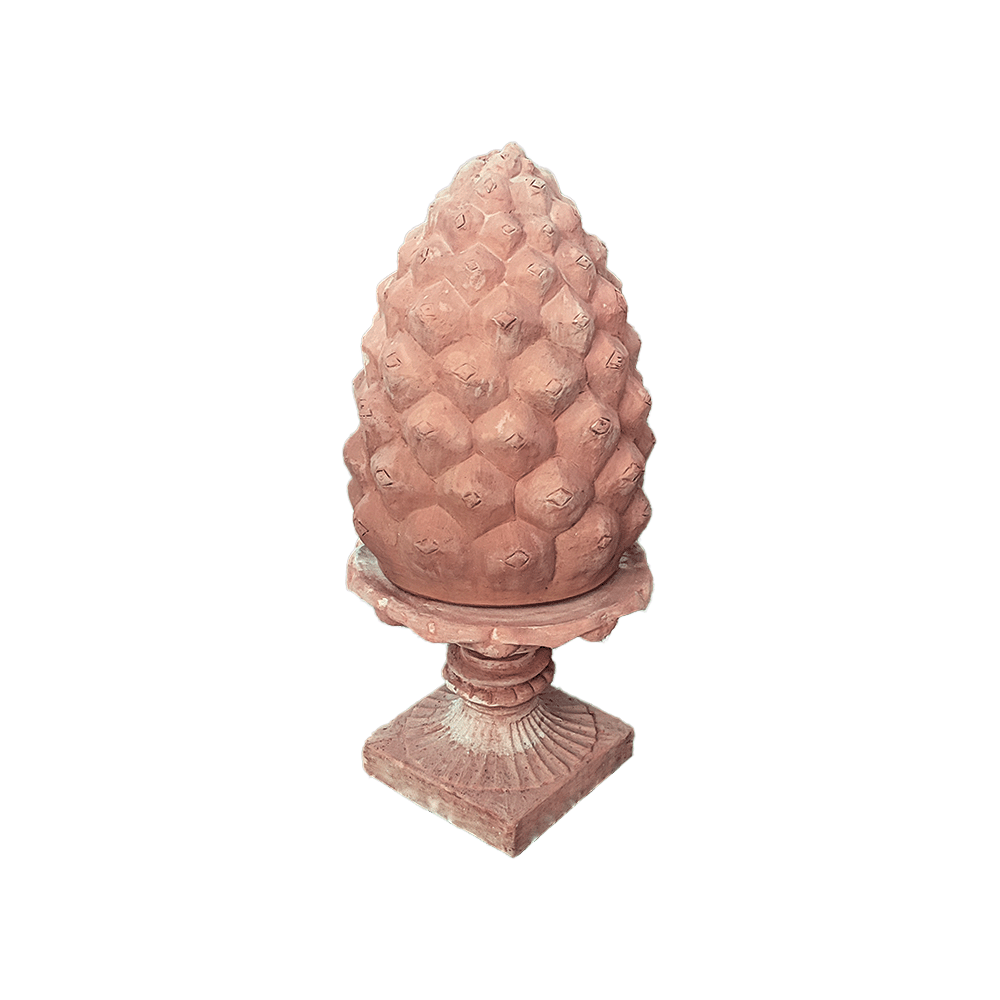 Pigna gigante da colonna festonato produttori vasi in terracotta toscana fatti a mano vasi di terracotta grandi vaso terracotte vasi artigianali made in italy grande vaso di terracotta artigianale fornace terracotta fabbrica di vasi da esterno fabbrica di terrecotte