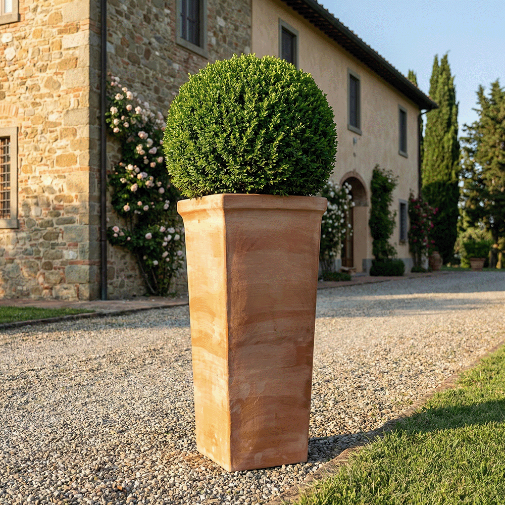 Pilone Liscio Alto produttori vasi in terracotta toscana fatti a mano vasi di terracotta grandi vaso terracotte vasi artigianali made in italy grande vaso di terracotta artigianale fornace terracotta fabbrica di vasi da esterno fabbrica di terrecotte