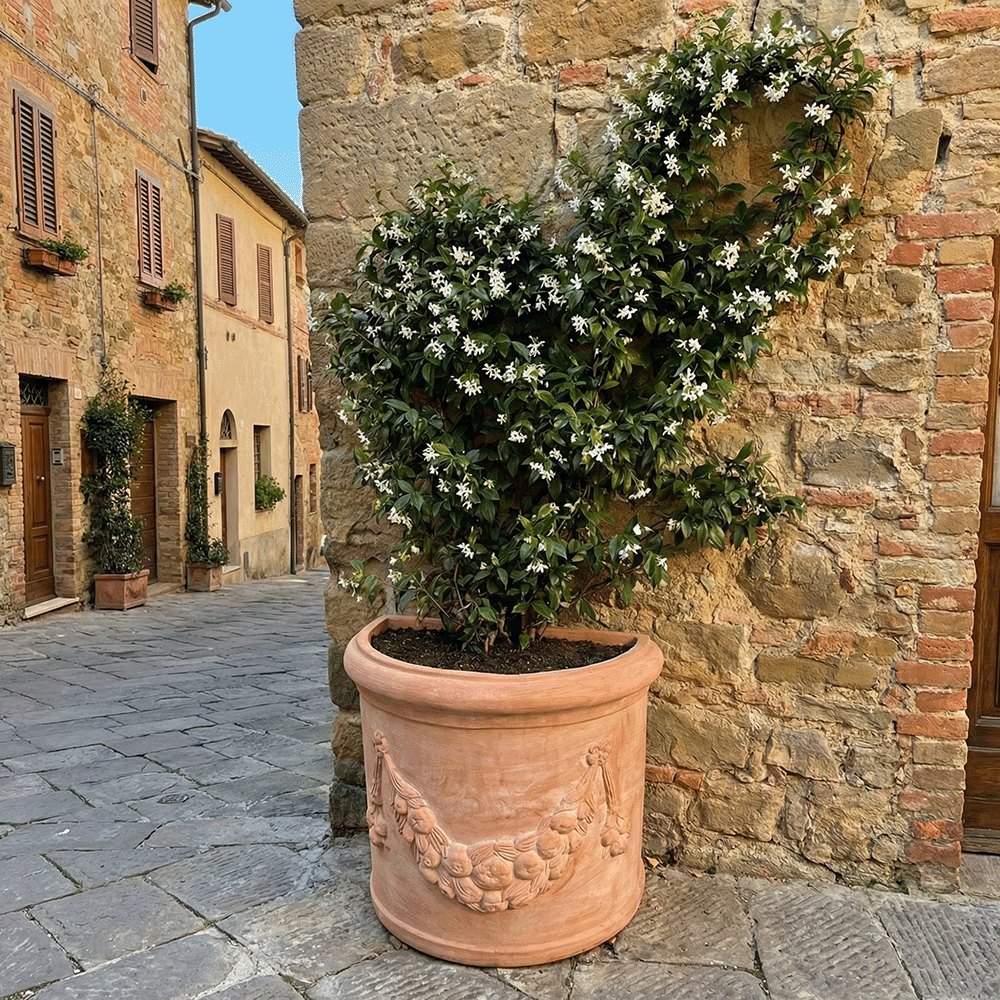 semicerchio festonato produttori vasi in terracotta toscana fatti a mano vasi di terracotta grandi vaso terracotte vasi artigianali made in italy grande vaso di terracotta artigianale fornace terracotta fabbrica di vasi da esterno fabbrica di terrecotte