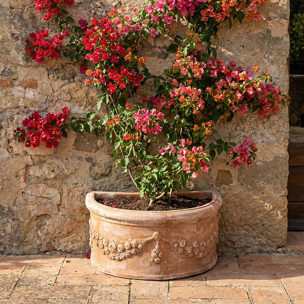 Semicerchio Largo Festonato produttori vasi in terracotta toscana fatti a mano vasi di terracotta grandi vaso terracotte vasi artigianali made in italy grande vaso di terracotta artigianale fornace terracotta fabbrica di vasi da esterno fabbrica di terrecotte