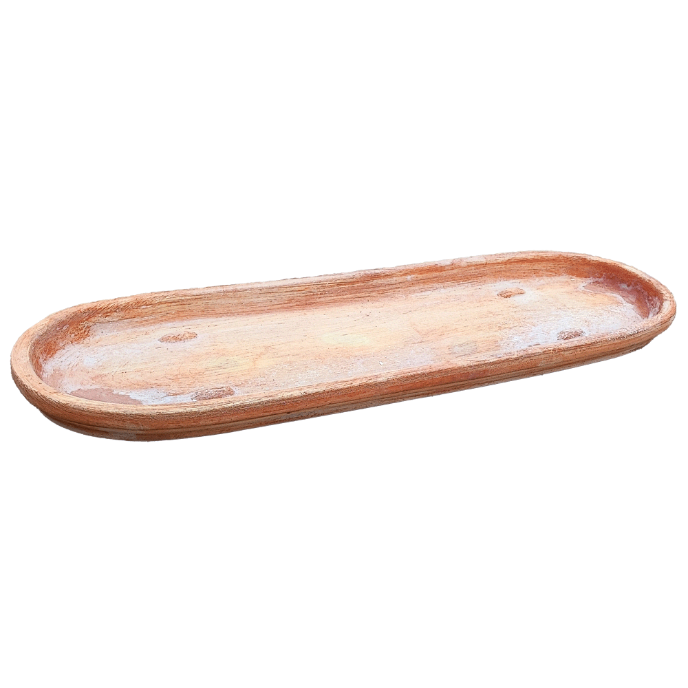 Sottovaso Balcone Ovale in terracotta da colonna festonato produttori vasi in terracotta toscana fatti a mano vasi di terracotta grandi vaso terracotte vasi artigianali made in italy grande vaso di terracotta artigianale fornace terracotta fabbrica di vasi da esterno fabbrica di terrecotte