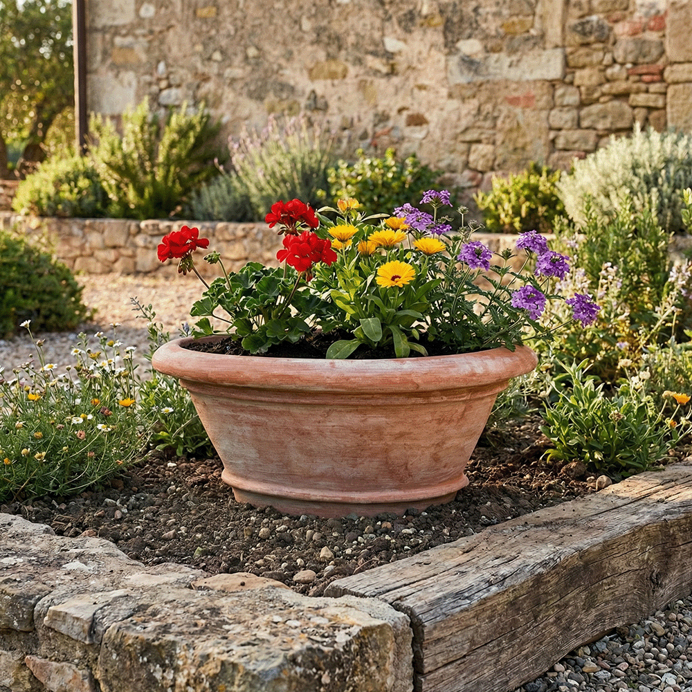 tinozza ovale liscia produttori vasi in terracotta toscana fatti a mano vasi di terracotta grandi vaso terracotte vasi artigianali made in italy grande vaso di terracotta artigianale fornace terracotta fabbrica di vasi da esterno fabbrica di terrecotte