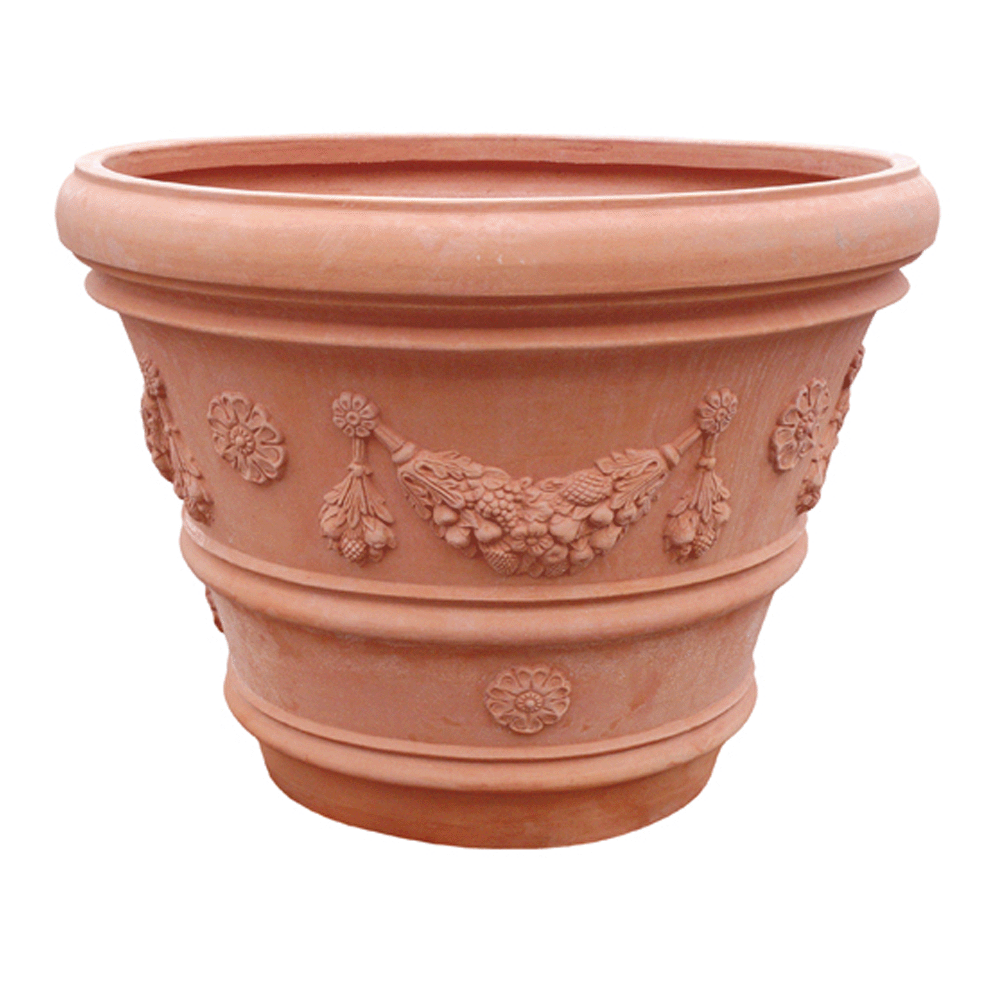 Vaso grande Festonato galestro impruneta produttori vasi in terracotta toscana fatti a mano vasi di terracotta grandi vaso terracotte vasi artigianali made in italy grande vaso di terracotta artigianale fornace terracotta fabbrica di vasi da esterno fabbrica di terrecotte
