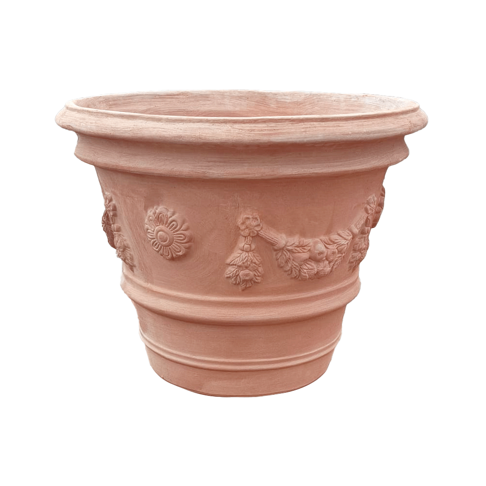 Vaso Pienza Festonato produttori vasi in terracotta toscana fatti a mano vasi di terracotta grandi vaso terracotte vasi artigianali made in italy grande vaso di terracotta artigianale fornace terracotta fabbrica di vasi da esterno fabbrica di terrecotte