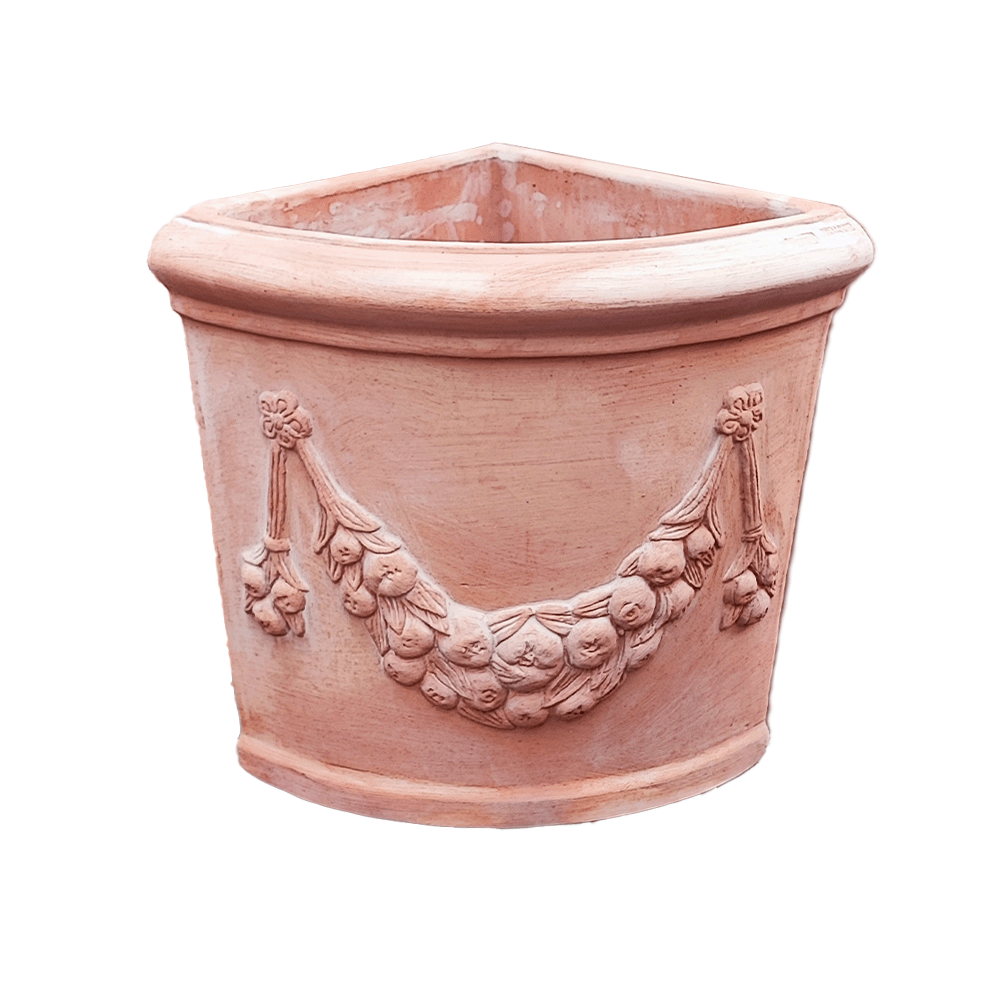 Angolare Angolo festonato produttori vasi in terracotta toscana fatti a mano vasi di terracotta grandi vaso terracotte vasi artigianali made in italy grande vaso di terracotta artigianale fornace terracotta fabbrica di vasi da esterno fabbrica di terrecotte